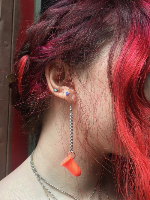 Earplug earrings, 2018